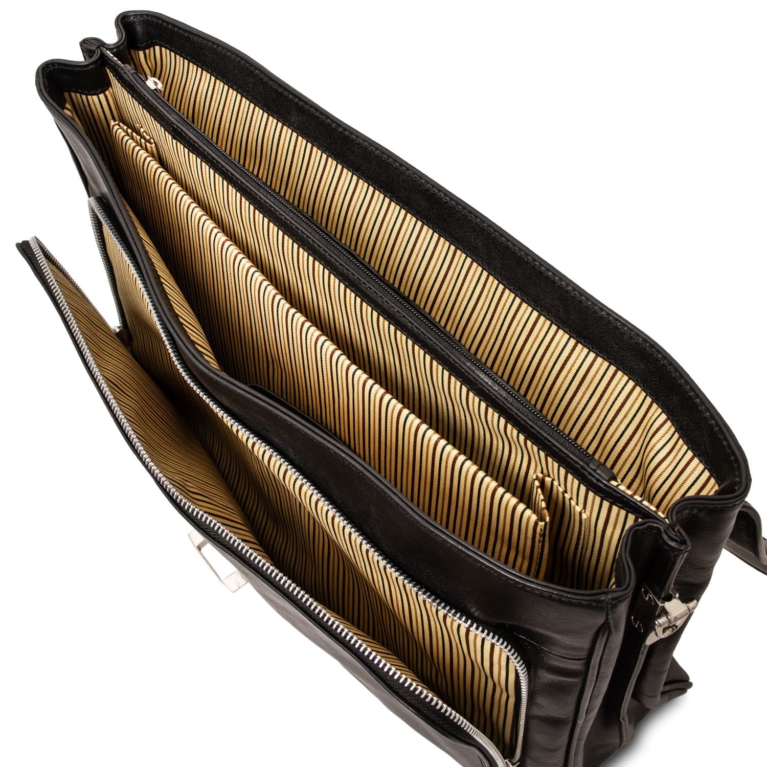 Alessandria - Matte leather multi compartment laptop briefcase | TL142067 - Image 7