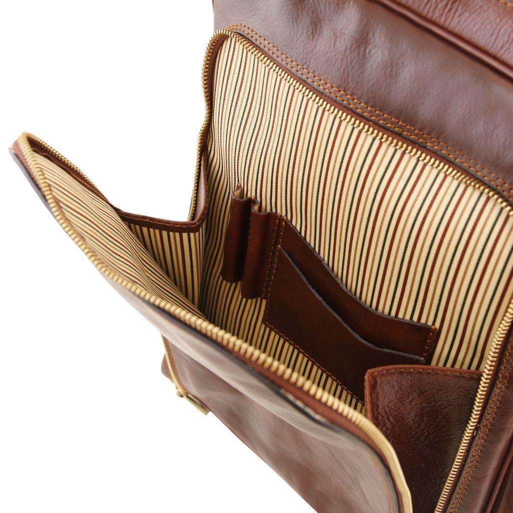 Bangkok - Matte leather laptop backpack | TL141793 - Image 5