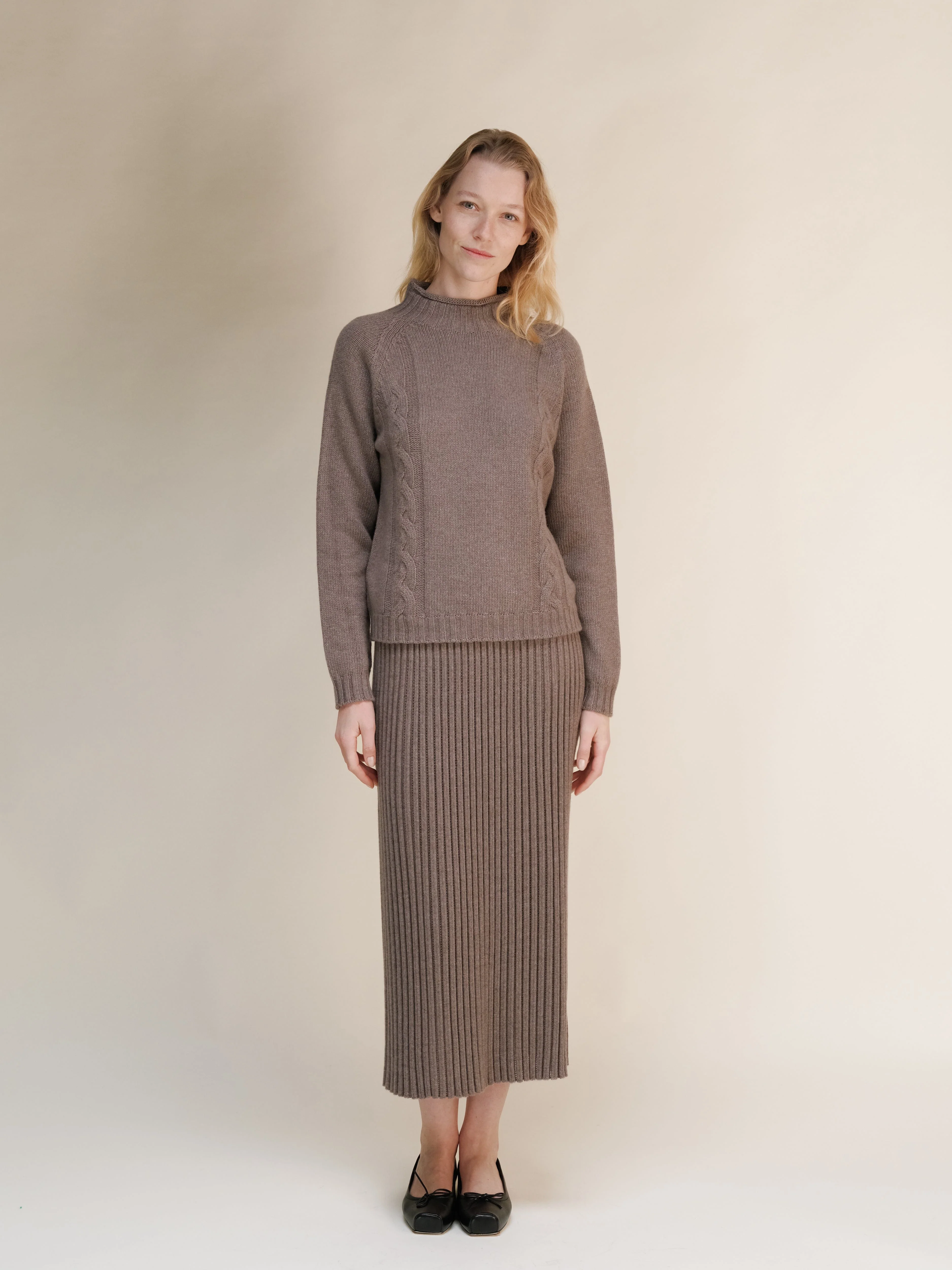 Cashmere Blend Perforated Skirt (3D-Knit) - Image 23