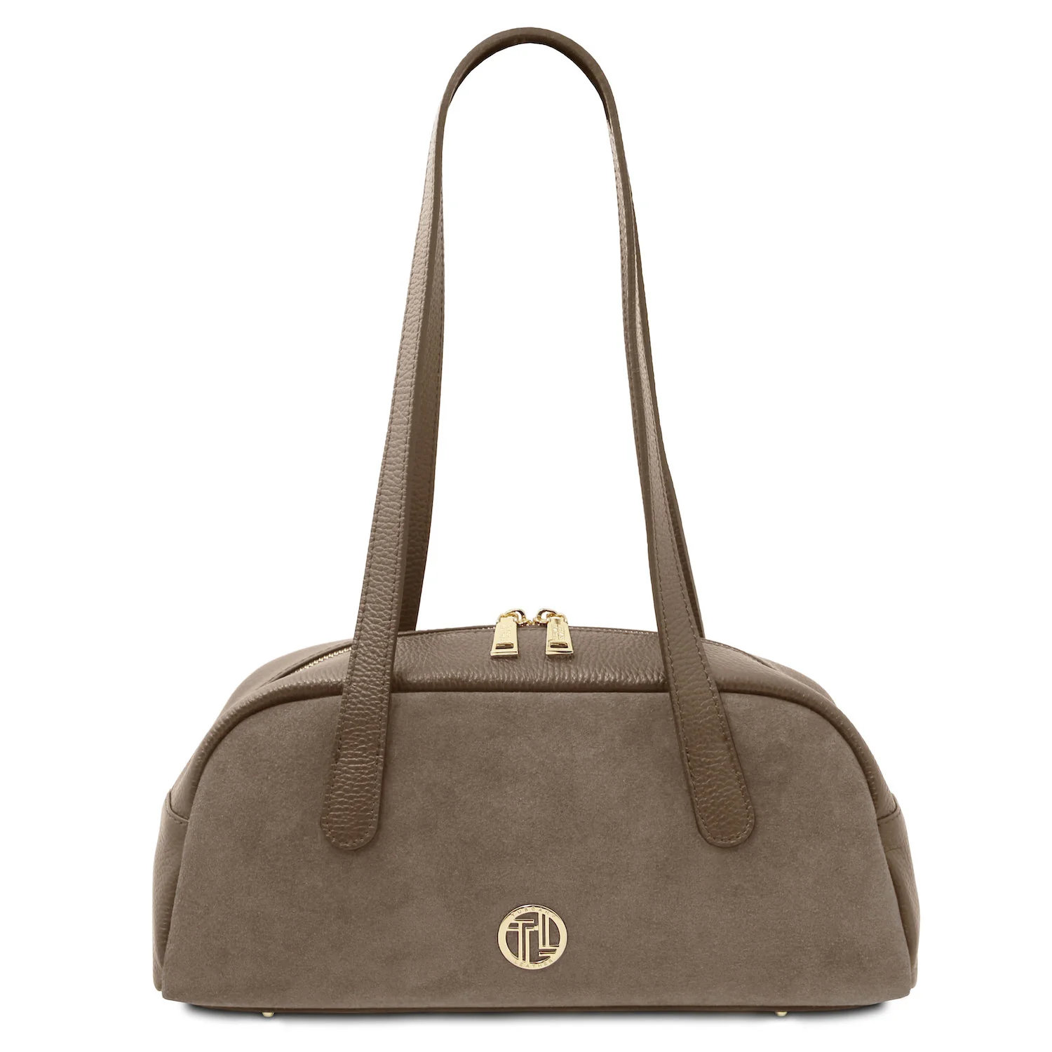 Eclaire - East-West Suede Leather Shoulder Bag | TL142516 - Image 15