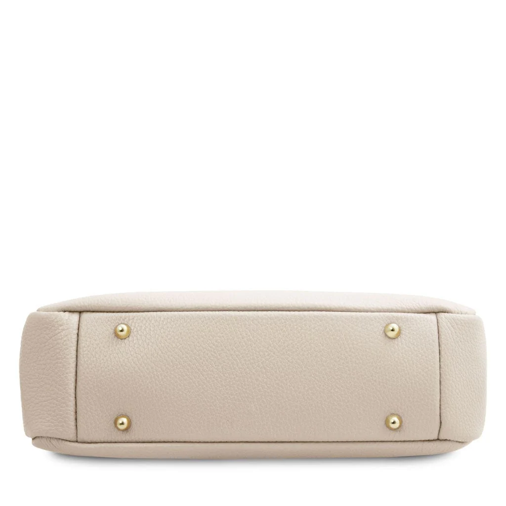 Elettra - Soft leather shoulder bag with chain strap | TL142353 - Image 34