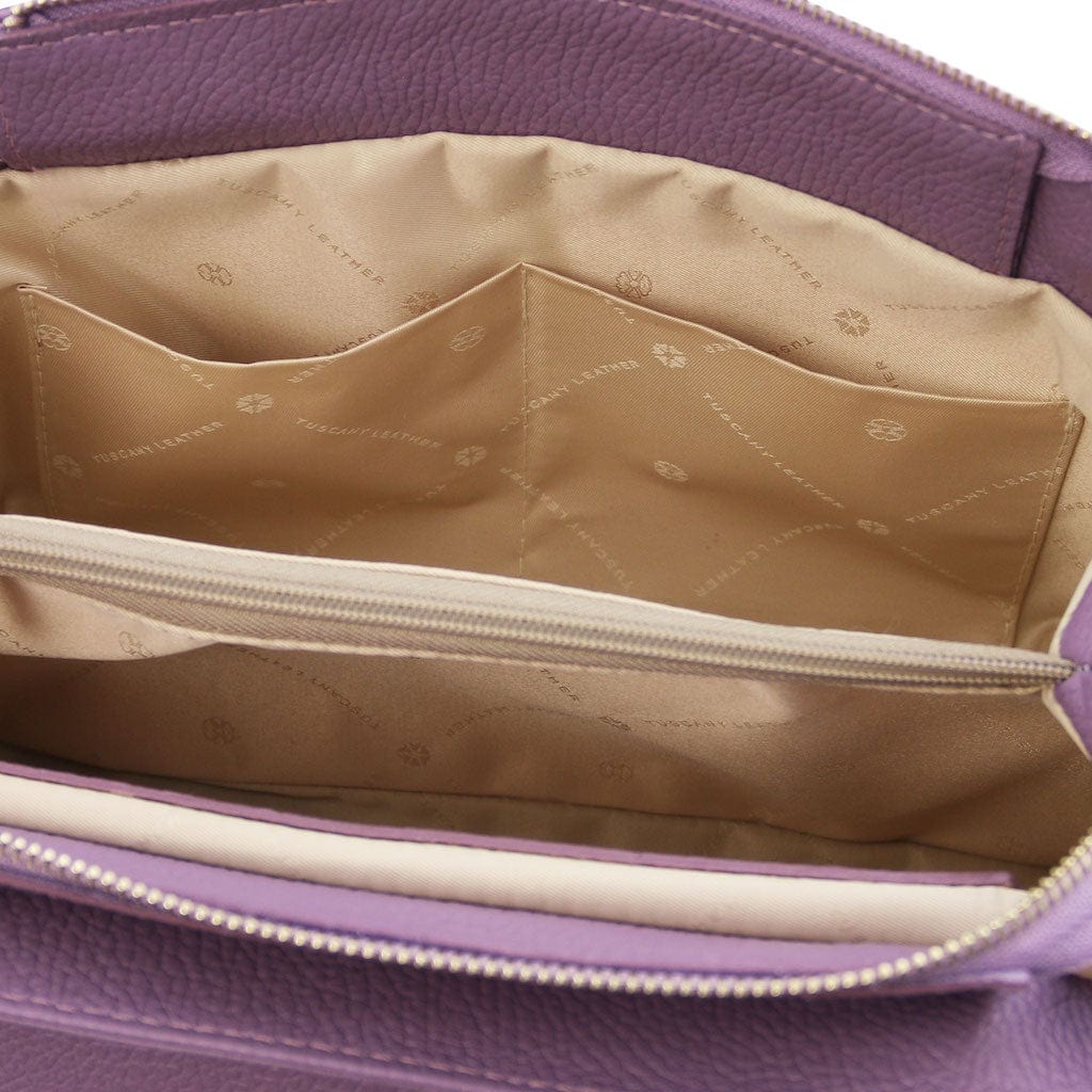 Elettra - Soft leather shoulder bag with chain strap | TL142353 - Image 47