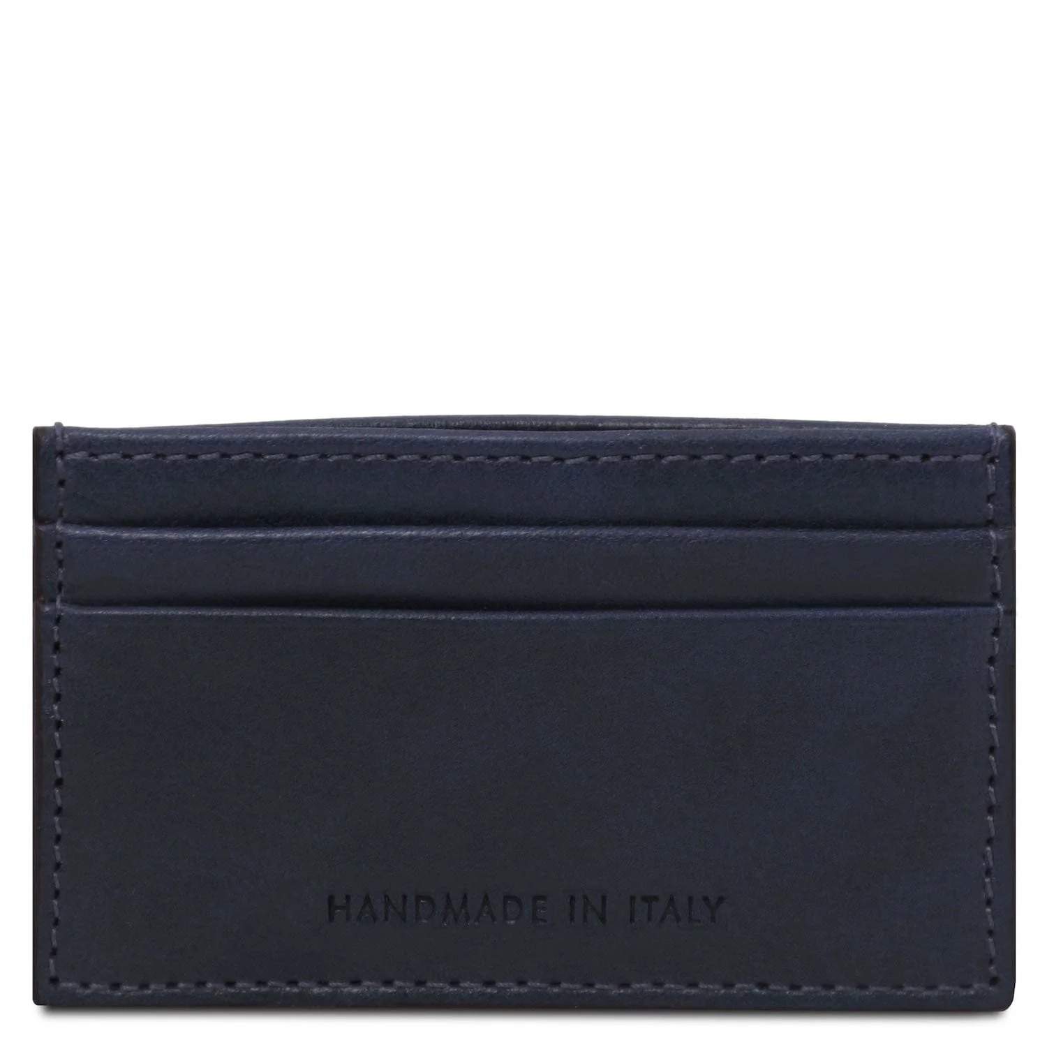 Leather card holder - 4 cards in smooth, full-grain leather | TL142473 - Image 4