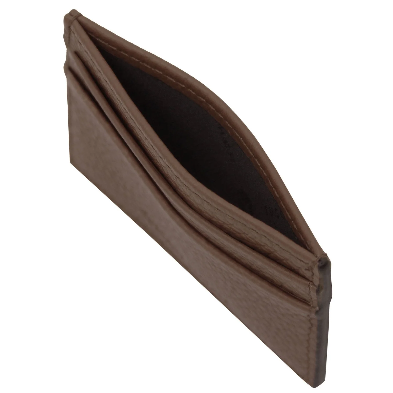 Leather card holder - 4 cards, pebbled leather | TL142474 - Image 14