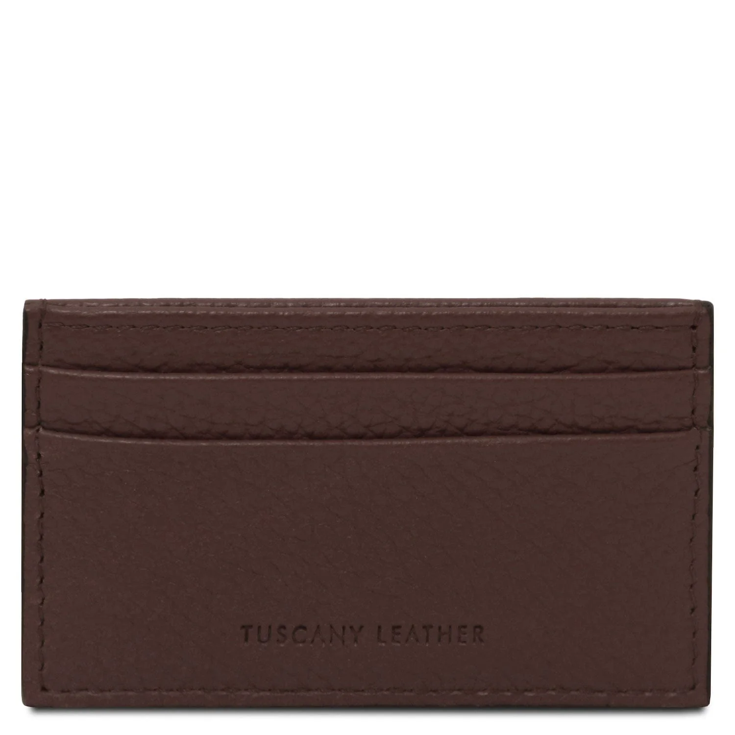 Leather card holder - 4 cards, pebbled leather | TL142474 - Image 40