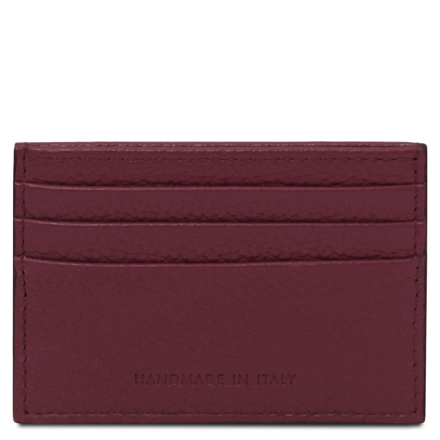 Leather card holder - 6 cards, pebbled leather | TL142472 - Image 36