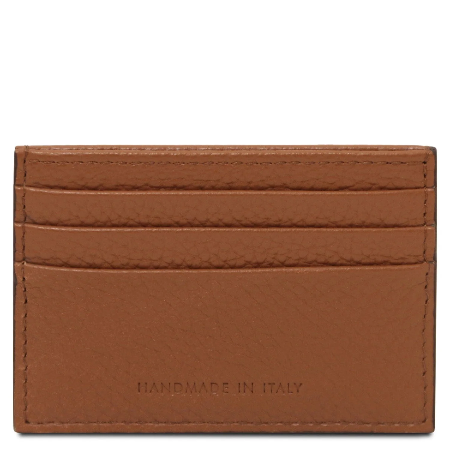 Leather card holder - 6 cards, pebbled leather | TL142472 - Image 4