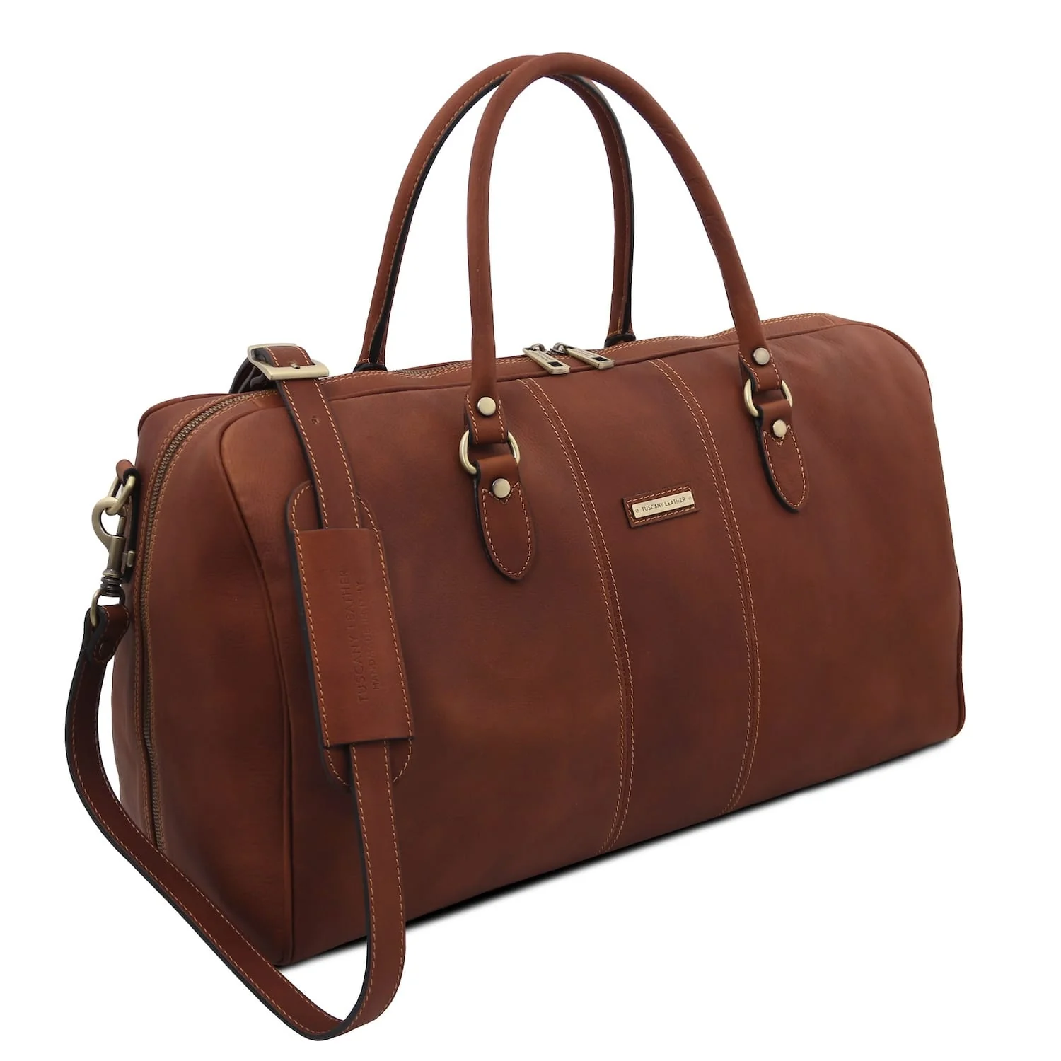 Lisbona - Travel Leather Duffle bag - Large Size | TL142557 - Image 2