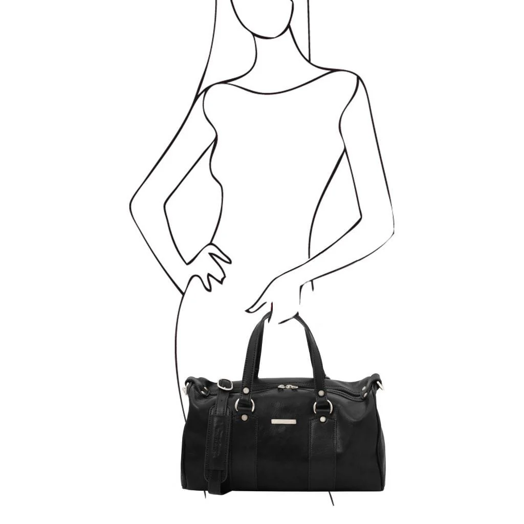 Lucrezia - Leather maxi duffle bag purse | TL141977 - Image 13