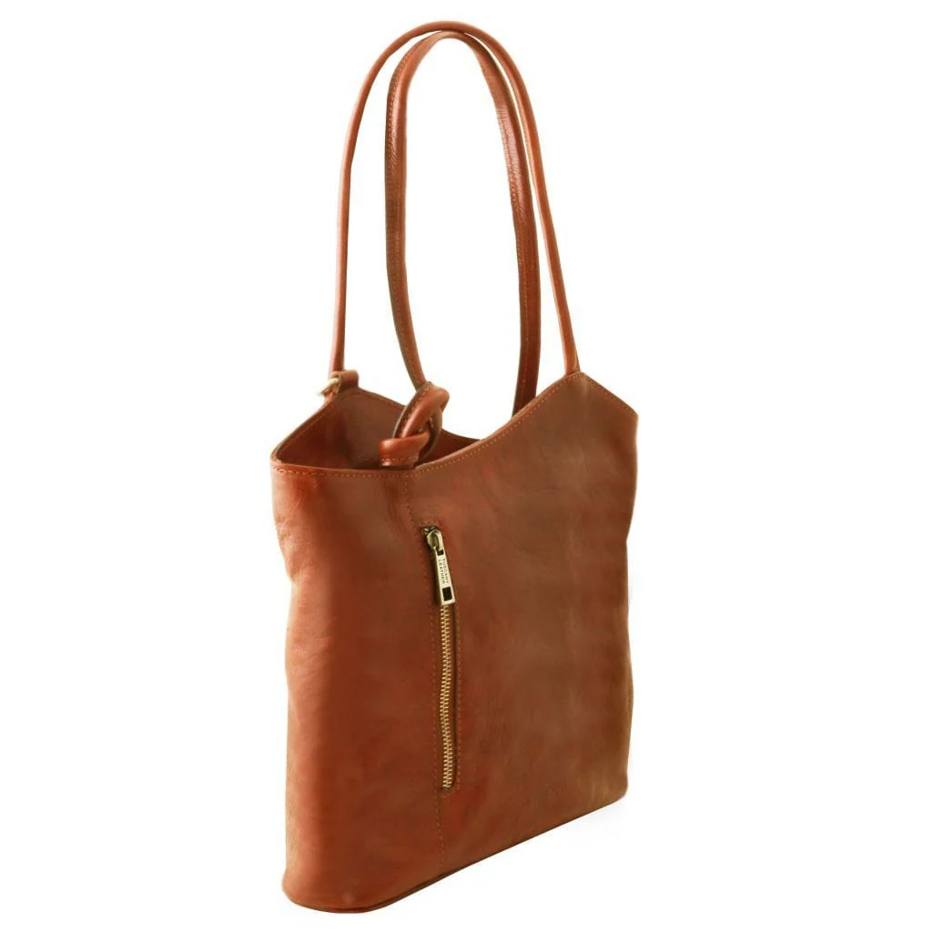 Patty - Italian leather convertible 2-in-1 backpack shoulder bag | TL141497 - Image 3