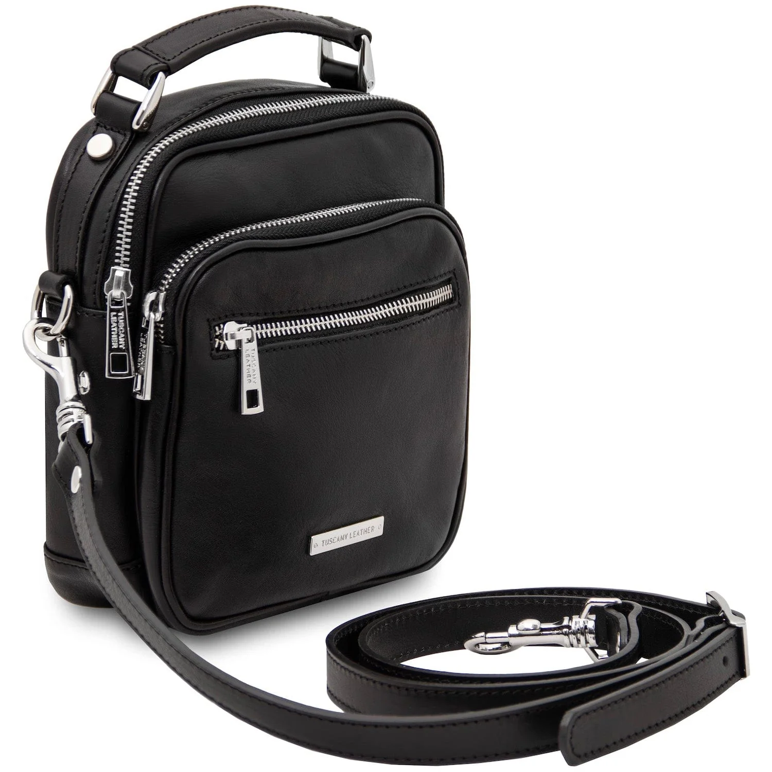 Paul - Leather Crossbody Bag in Matte Leather | TL142457 - Image 7