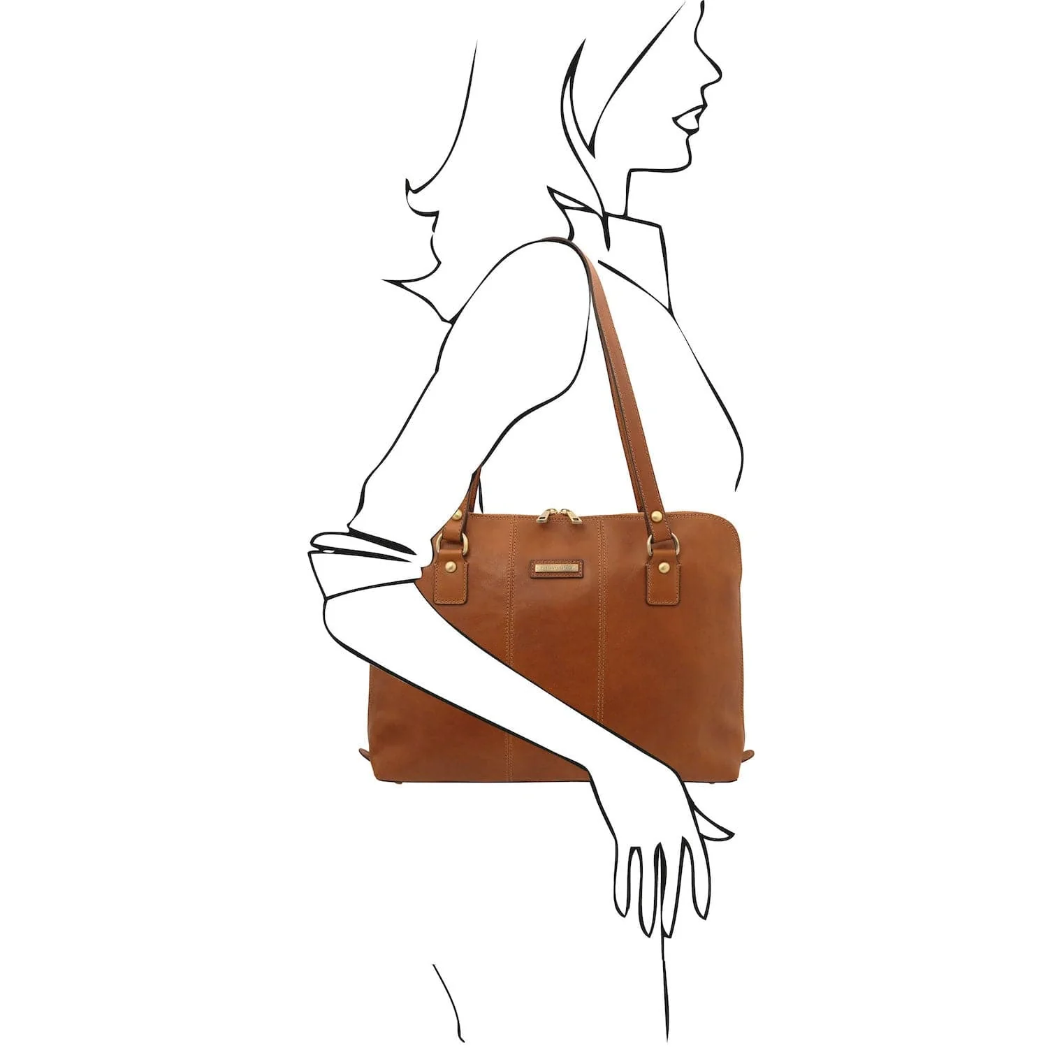 Ravenna - Exclusive Women's Leather Business Bag in Matte Leather | TL142426 - Image 18