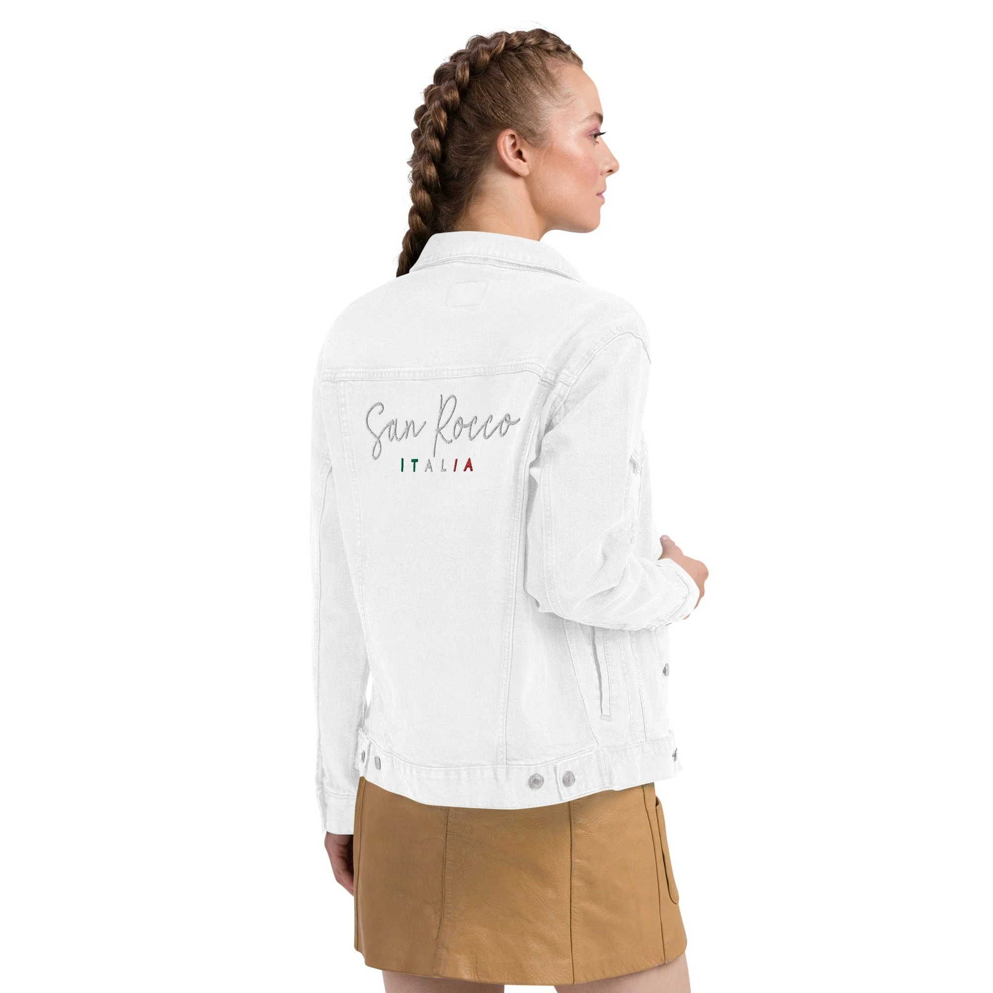 San Rocco Italia embroidered denim jacket - unisex - Image 15