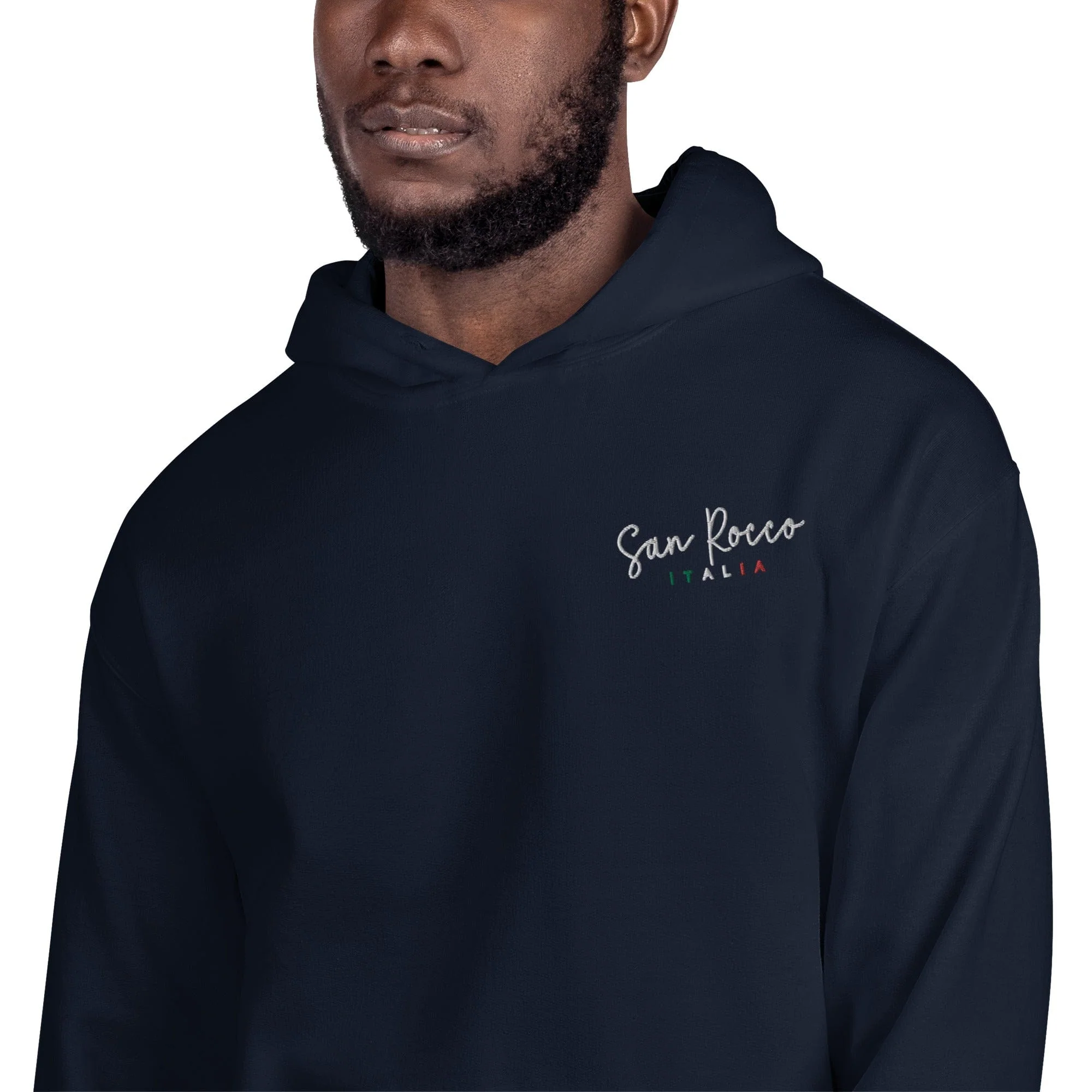 San Rocco Italia Embroidered Logo Unisex Hoodie - Image 11