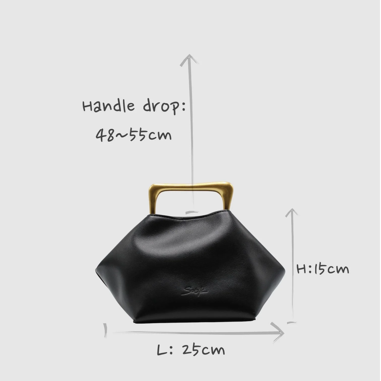 Sora - Metallic Handbag/Shoulder Bag Pink - Image 10