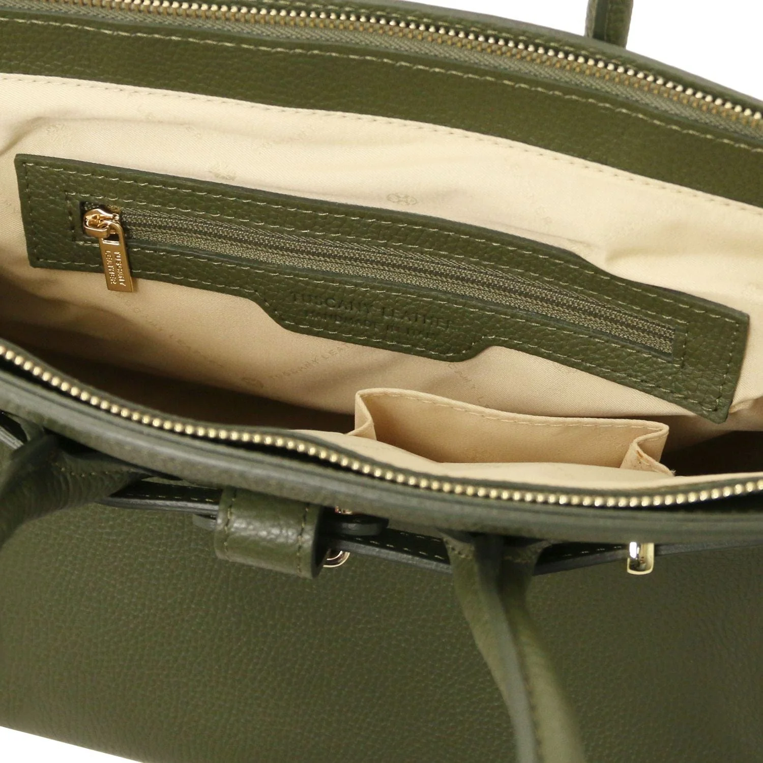 TL Bag - Leather handbag with golden hardware | TL141529 - Image 55