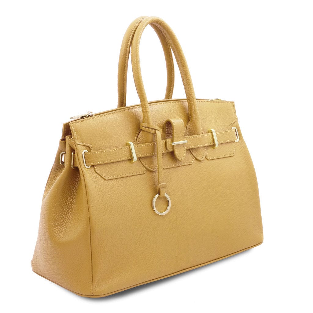 TL Bag - Leather handbag with golden hardware | TL141529 - Image 6
