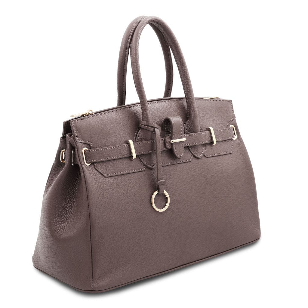 TL Bag - Leather handbag with golden hardware | TL141529 - Image 97