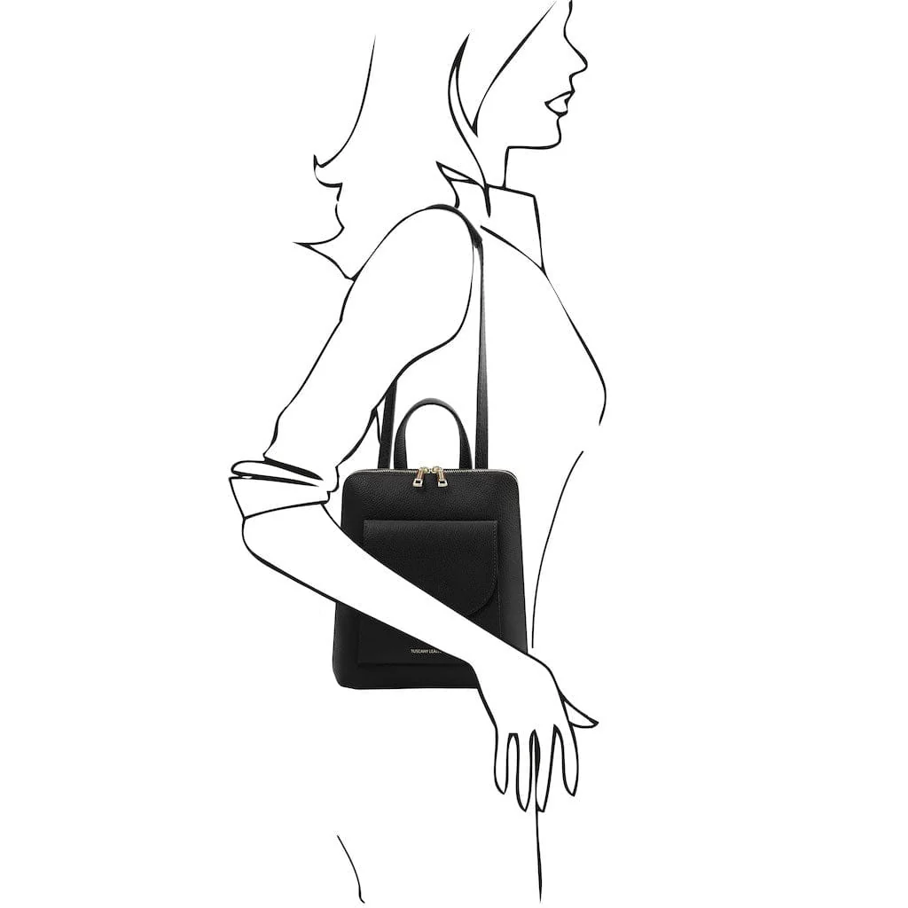 TL Bag - Small Convertible Leather Backpack For Women | TL142092 - Image 47