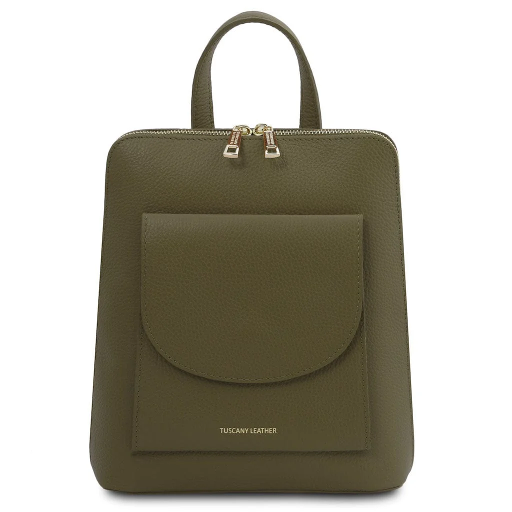 TL Bag - Small Convertible Leather Backpack For Women | TL142092 - Image 48