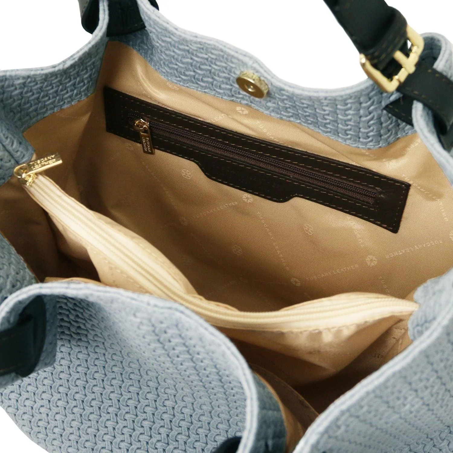 TL KeyLuck - Woven printed leather shopping bag | TL141573 - Image 24