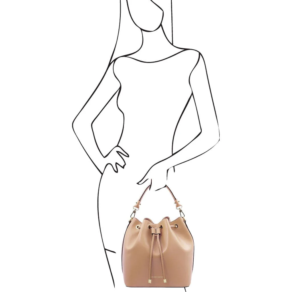 Vittoria - Italian leather bucket bag | TL141531 - Image 26